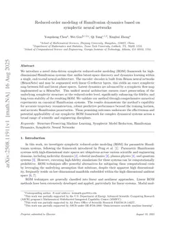 Reduced-order modeling of Hamiltonian dynamics based on symplectic neural networks