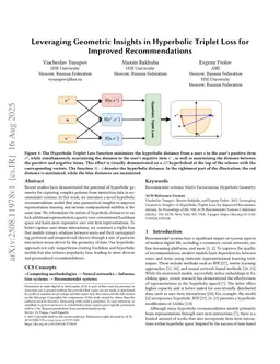 Leveraging Geometric Insights in Hyperbolic Triplet Loss for Improved Recommendations