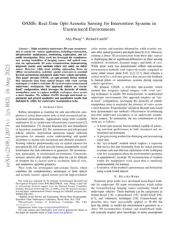 OASIS: Real-Time Opti-Acoustic Sensing for Intervention Systems in Unstructured Environments
