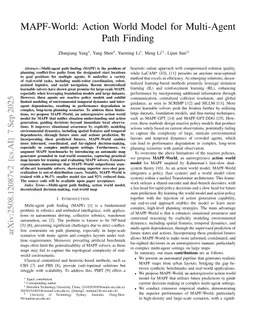 MAPF-World: Action World Model for Multi-Agent Path Finding