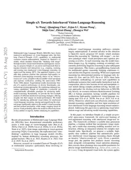 Simple o3: Towards Interleaved Vision-Language Reasoning
