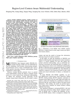 Region-Level Context-Aware Multimodal Understanding