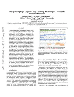 Incorporating Legal Logic into Deep Learning: An Intelligent Approach to Probation Prediction