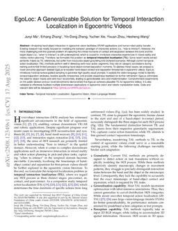 EgoLoc: A Generalizable Solution for Temporal Interaction Localization in Egocentric Videos
