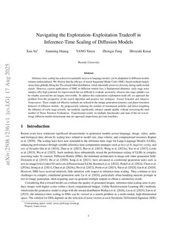 Navigating the Exploration-Exploitation Tradeoff in Inference-Time Scaling of Diffusion Models