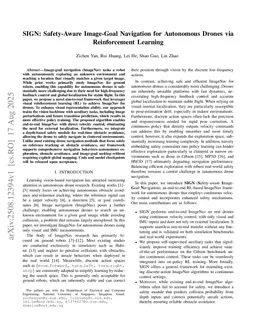 SIGN: Safety-Aware Image-Goal Navigation for Autonomous Drones via Reinforcement Learning