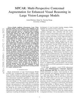 MPCAR: Multi-Perspective Contextual Augmentation for Enhanced Visual Reasoning in Large Vision-Language Models