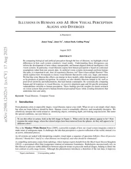Illusions in Humans and AI: How Visual Perception Aligns and Diverges
