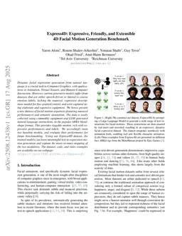 Express4D: Expressive, Friendly, and Extensible 4D Facial Motion Generation Benchmark