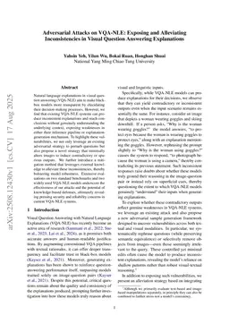 Adversarial Attacks on VQA-NLE: Exposing and Alleviating Inconsistencies in Visual Question Answering Explanations