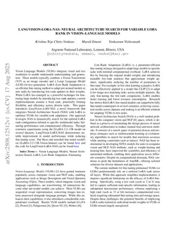 LangVision-LoRA-NAS: Neural Architecture Search for Variable LoRA Rank in Vision Language Models