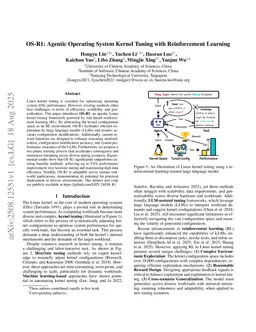 OS-R1: Agentic Operating System Kernel Tuning with Reinforcement Learning