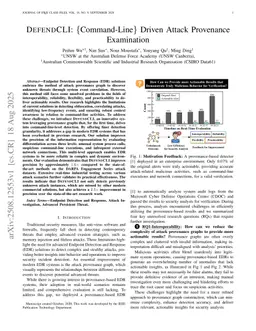 DEFENDCLI: {Command-Line} Driven Attack Provenance Examination