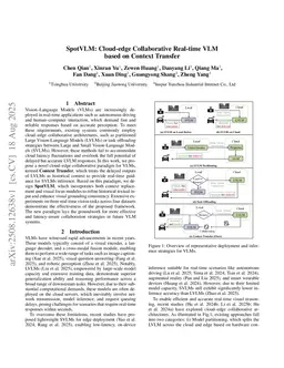 edgeVLM: Cloud-edge Collaborative Real-time VLM based on Context Transfer