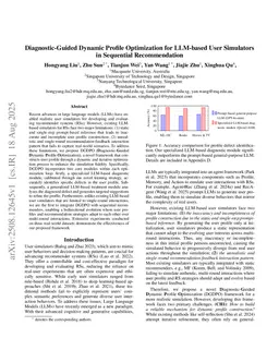 Diagnostic-Guided Dynamic Profile Optimization for LLM-based User Simulators in Sequential Recommendation