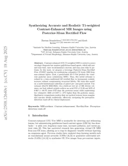 Synthesizing Accurate and Realistic T1-weighted Contrast-Enhanced MR Images using Posterior-Mean Rectified Flow