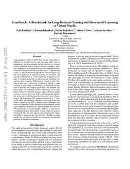 HeroBench: A Benchmark for Long-Horizon Planning and Structured Reasoning in Virtual Worlds