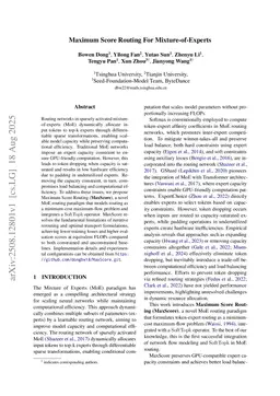 Maximum Score Routing For Mixture-of-Experts