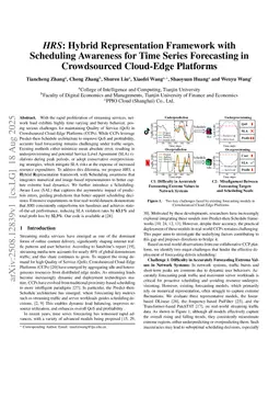 HRS: Hybrid Representation Framework with Scheduling Awareness for Time Series Forecasting in Crowdsourced Cloud-Edge Platforms