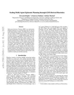 Scaling Multi-Agent Epistemic Planning through GNN-Derived Heuristics