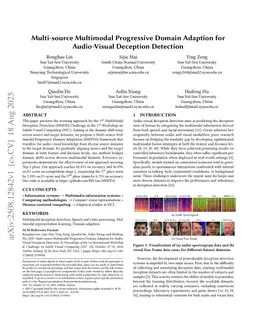 Multi-source Multimodal Progressive Domain Adaption for Audio-Visual Deception Detection