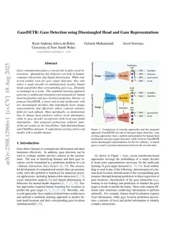 GazeDETR: Gaze Detection using Disentangled Head and Gaze Representations