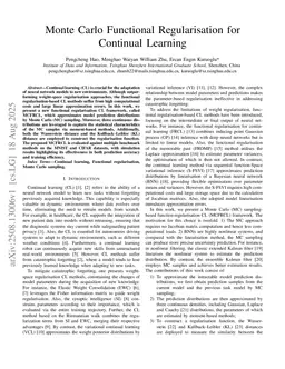 Monte Carlo Functional Regularisation for Continual Learning