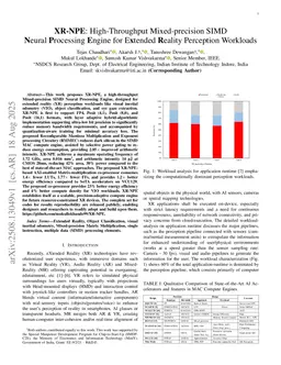 XR-NPE: High-Throughput Mixed-precision SIMD Neural Processing Engine for Extended Reality Perception Workloads