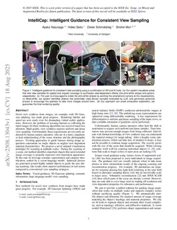 IntelliCap: Intelligent Guidance for Consistent View Sampling