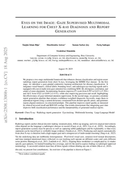 Eyes on the Image: Gaze Supervised Multimodal Learning for Chest X-ray Diagnosis and Report Generation