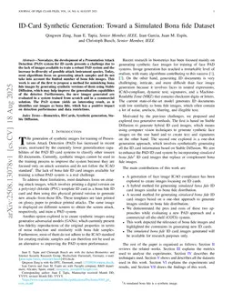 ID-Card Synthetic Generation: Toward a Simulated Bona fide Dataset