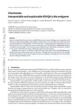 Checkmate: interpretable and explainable RSVQA is the endgame