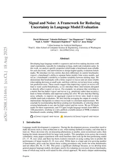 Signal and Noise: A Framework for Reducing Uncertainty in Language Model Evaluation