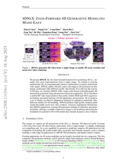 4DNeX: Feed-Forward 4D Generative Modeling Made Easy