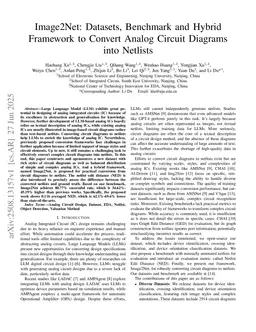 Image2Net: Datasets, Benchmark and Hybrid Framework to Convert Analog Circuit Diagrams into Netlists