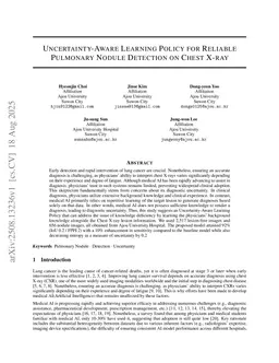Uncertainty-Aware Learning Policy for Reliable Pulmonary Nodule Detection on Chest X-Ray