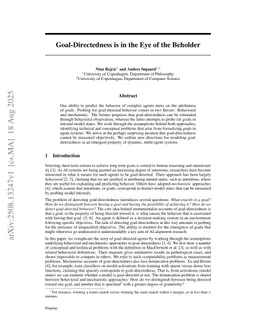 Goal-Directedness is in the Eye of the Beholder