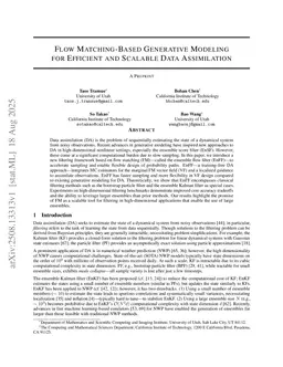 Flow Matching for Efficient and Scalable Data Assimilation