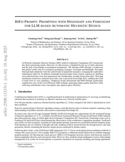 HiFo-Prompt: Prompting with Hindsight and Foresight for LLM-based Automatic Heuristic Design
