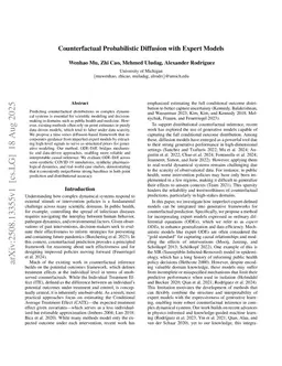 Counterfactual Probabilistic Diffusion with Expert Models