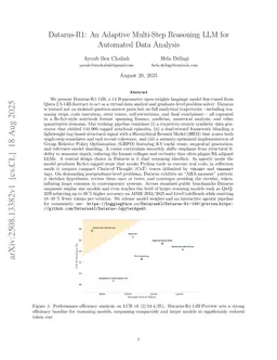 Datarus-R1: An Adaptive Multi-Step Reasoning LLM for Automated Data Analysis