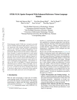 STER-VLM: Spatio-Temporal With Enhanced Reference Vision-Language Models