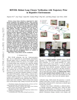 ROVER: Robust Loop Closure Verification with Trajectory Prior in Repetitive Environments