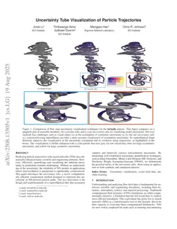 Uncertainty Tube Visualization of Particle Trajectories