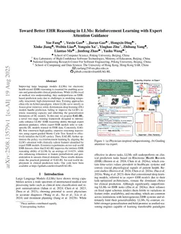 Toward Better EHR Reasoning in LLMs: Reinforcement Learning with Expert Attention Guidance