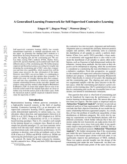 A Generalized Learning Framework for Self-Supervised Contrastive Learning