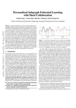 Personalized Subgraph Federated Learning with Sheaf Collaboration