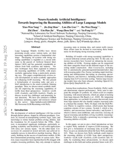 Neuro-Symbolic Artificial Intelligence: Towards Improving the Reasoning Abilities of Large Language Models