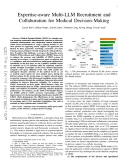 Expertise-aware Multi-LLM Recruitment and Collaboration for Medical Decision-Making