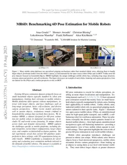 MR6D: Benchmarking 6D Pose Estimation for Mobile Robots